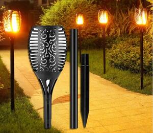 TopLux LED solární zahradní svítidlo TORCH, imitace plamene, LOUČ teplá bílá