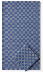 TextilCentru keprový pracovní bavlněný ručník – modrý kostkovaný, 210 g/m², 50×90 cm – výhodná cena