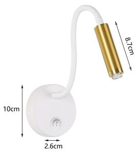 Brilagi - LED Stmívatelná flexibilní nástěnná lampa MAYA 1xG9/4W/230V bílá/zlatá