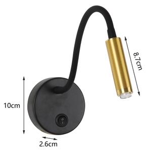Brilagi -LED Stmívatelná flexibilní nástěnná lampa MAYA 1xG9/4W/230V černá/zlatá