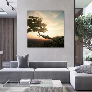 Obraz na plátně Odpočívá nad propastí - Zehem Chong Rozměry: 30 x 30 cm