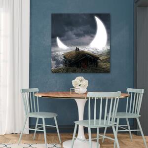 Obraz na plátně Pohled na Měsíc - Zehem Chong Rozměry: 30 x 30 cm