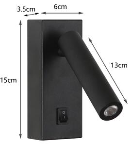 Brilagi - LED Nástěnné bodové svítidlo MAYA LED/3W/230V 4000K černá