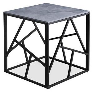 Konferenční stolek Universe II, čtverec, mramor / černá
