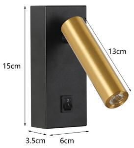 Brilagi - LED Nástěnné bodové svítidlo MAYA LED/3W/230V 4000K černá/zlatá