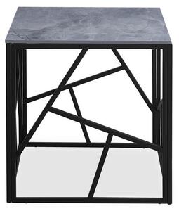 Konferenční stolek Universe II, čtverec, mramor / černá