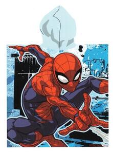 Dětské plážové pončo - osuška s kapucí Spiderman - MARVEL - 100% bavlna - 55 x 110 cm