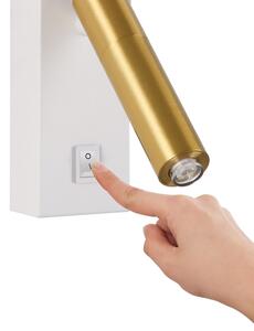 Brilagi - LED Nástěnné bodové svítidlo MAYA 1xG9/7W/230V bílá/zlatá