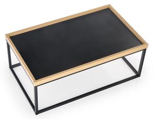Konferenční stolek Vespa, černá / přírodní dřevo