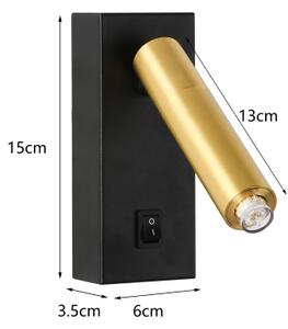 Brilagi - LED Nástěnné bodové svítidlo MAYA 1xG9/7W/230V černá/zlatá