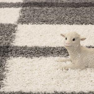 Kusový koberec Gala shaggy 2505 lightgrey 80x150 cm