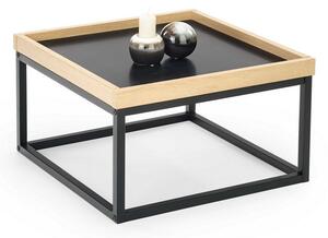 Konferenční stolek Vespa S, černá / přírodní dřevo
