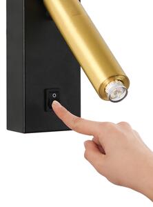 Brilagi - LED Nástěnné bodové svítidlo MAYA 1xG9/7W/230V černá/zlatá