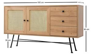 Konzolový stolek Vovula 5 (natural). 1093558