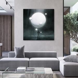 Obraz na plátně Bílá planeta - Zehem Chong Rozměry: 30 x 30 cm
