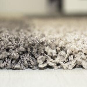 Kusový koberec Gala shaggy 2505 taupe 80x250 cm