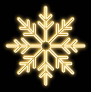 DECOLED LED světelná vločka II, závěsná, pr. 80 cm, teple bílá