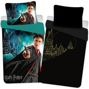 Bavlněné ložní povlečení Harry Potter - se svítícím efektem - 100% bavlna - 70 x 90 cm + 140 x 200 cm