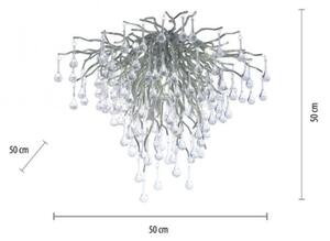 Paul Neuhaus 8091-55 - Přisazený lustr ICICLE 9xG9/40W/230V pr. 50 cm chrom