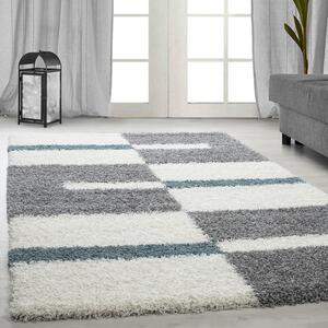 Kusový koberec Gala shaggy 2505 turkis 60x110 cm