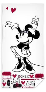 Plážová osuška Zamilovaná Minnie Mouse - Disney - 100% bavlna s gramáží 300 g/m² - 70 x 140 cm