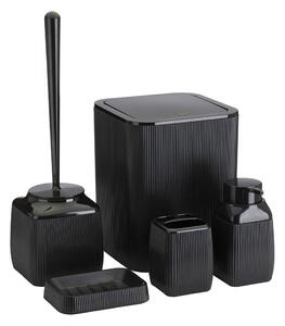 Koupelnový set CRYSTAL 5 ks černá