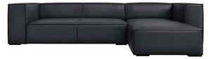 Černá kožená rohová pohovka (pravý roh) Madame – Windsor & Co Sofas