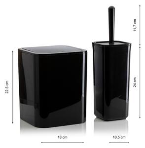 Koupelnový set SIERRA 5 ks černá