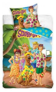 Bavlněné ložní povlečení Scooby-Doo - motiv Dovolená na Havaji - 100% bavlna Renforcé - 70 x 90 cm + 140 x 200 cm