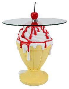 Odkládací stolek ICE CREAM 65 CM červený/bílý Nábytek | Doplňkový nábytek | Odkládací stolky
