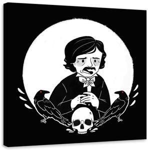 Obraz na plátně Edgar Allan Poe - Daniela Herrera Rozměry: 30 x 30 cm