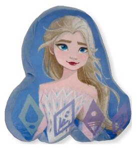 Tvarovaný 3D polštář Ledové království II - Frozen II - motiv Elsa - 36 x 32 cm