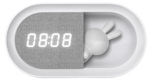 LED Stmívatelná noční lampička s budíkem BUNNY LED/1,2W/5V 3000K