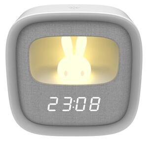 LED Stmívatelná noční lampička s budíkem BUNNY LED/1,2W/5V 3000K