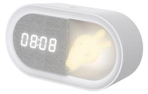 LED Stmívatelná noční lampička s budíkem BUNNY LED/1,2W/5V 3000K