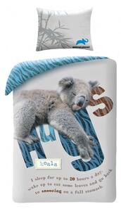 Bavlněné ložní povlečení Animal Planet - motiv Koala - 100% bavlna - 70 x 90 cm + 140 x 200 cm