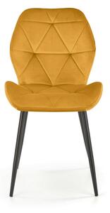 Jídelní židle Pelor, žlutá / černá