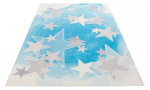 Dětský kusový koberec Stars 410 blue 120x170 cm