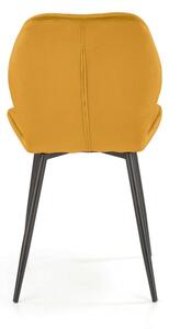 Jídelní židle Pelor, žlutá / černá