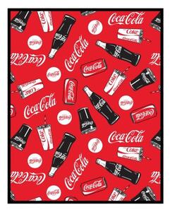 Fleecová deka Coca-Cola - nano coral 220 gr./m² - 120 x 150 cm