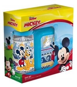 Souprava svačinový box a láhev na pití Mickey Mouse