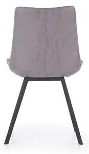 Jídelní židle Alfredo, šedá / černá