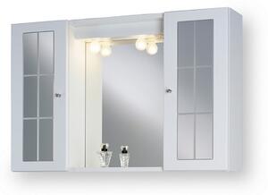 Jokey MDF skříňky OSLO 90 SP Zrcadlová skříňka - bílá - š. 90 cm, v. 58 cm, hl. 16 cm 117112020-0120