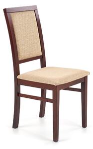 Jídelní židle Sylwek, béžová / ořech