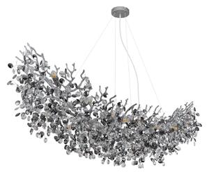Globo 64138H4S - Lustr na lanku QUEENA 16xE14/40W/230V stříbrná
