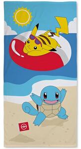 Plážová osuška Pokémoni - Pikachu a Squirtle
