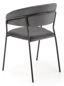 Jídelní židle Rolland, šedá / černá