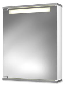 Jokey CENTO 50 LS Zrcadlová skříňka - bílá/hliníková barva - š. 50 cm, v. 65 cm, hl. 14 cm 114311020-0140