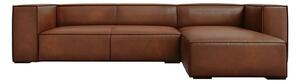 Koňakově hnědá kožená rohová pohovka (pravý roh) Madame – Windsor & Co Sofas