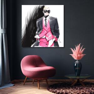 Obraz na plátně Ženské přehlídkové molo Móda Paříž - Irina Sadykova Rozměry: 30 x 30 cm